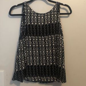 Black and white tank top